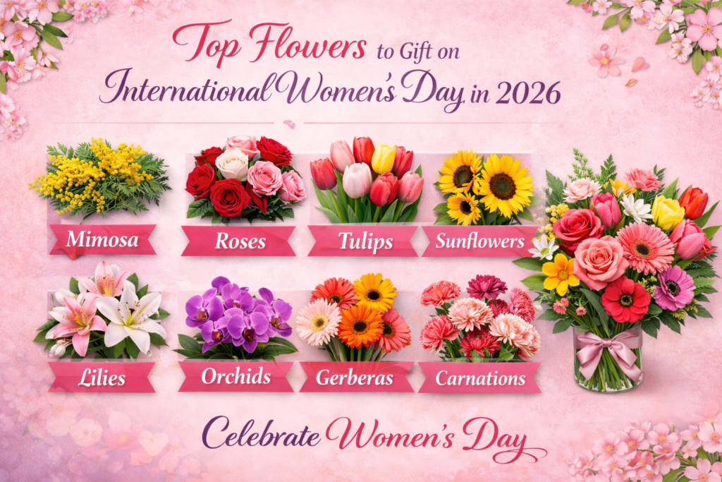 Top 10 Flowers to Gift on International Women’s Day in 2026